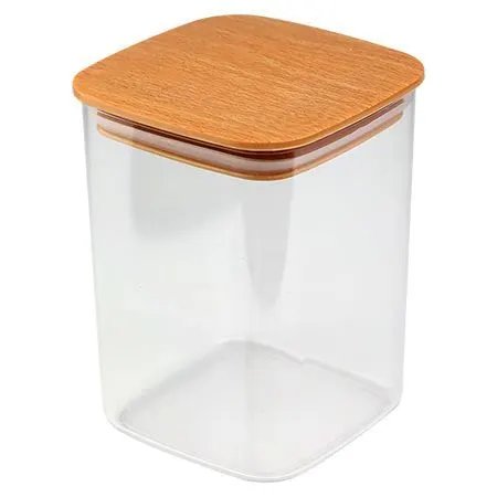 Pote Hermético Quadrado Plástico 10,3 cm x 10,3 cm x 13,6 cm 800 Ml — imagem 2