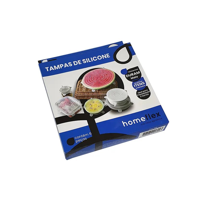 Tampa Silicone Jogo 6 Peças — imagem 3