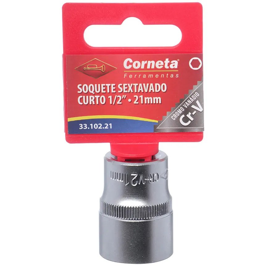 Soquete Sextavado Curto 1/2 21mm — imagem 3