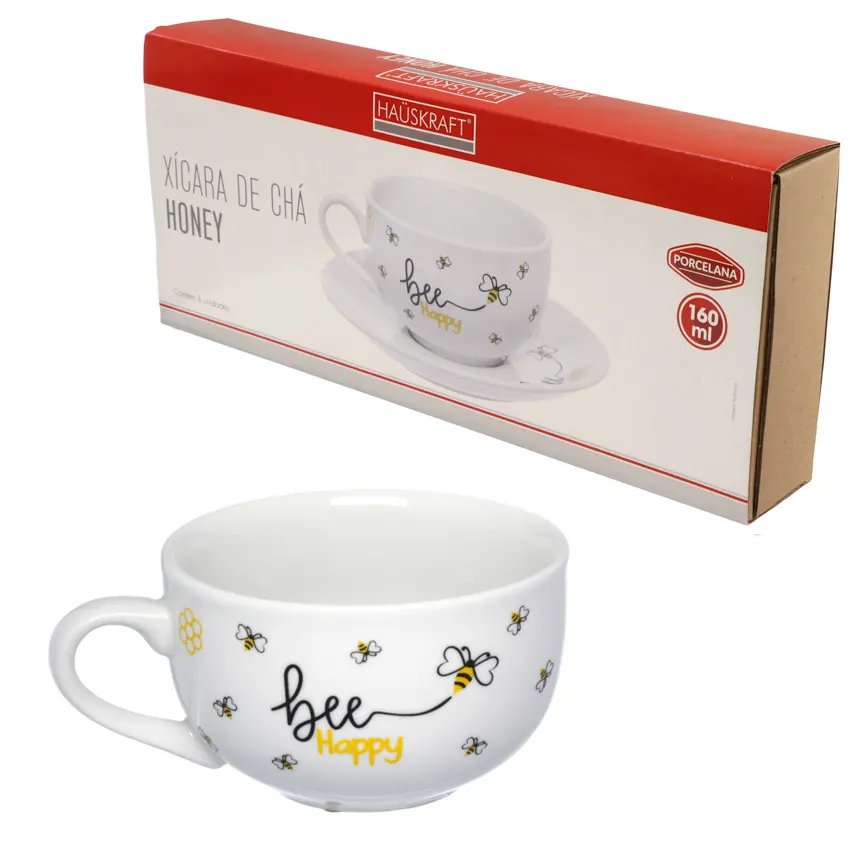 Xícara de Chá com Pires Honey 160ml 6 Peças — imagem 3