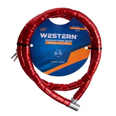 Cadeado Flexível Moto 1,2m x 18mm — imagem 2