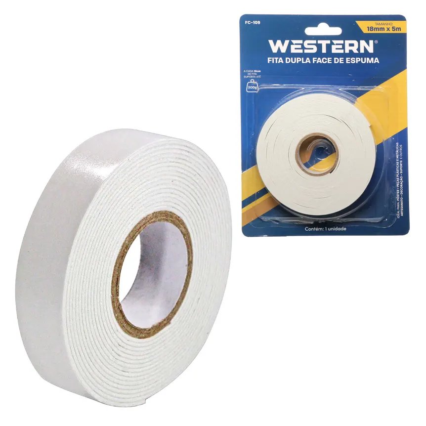 Fita Dupla Face Espuma 5m x 18mm — imagem 3