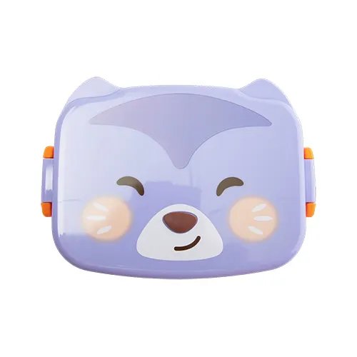 Marmita Infantil com Talher Plástico PP 17 cm x 12 cm x 8 cm — imagem 2