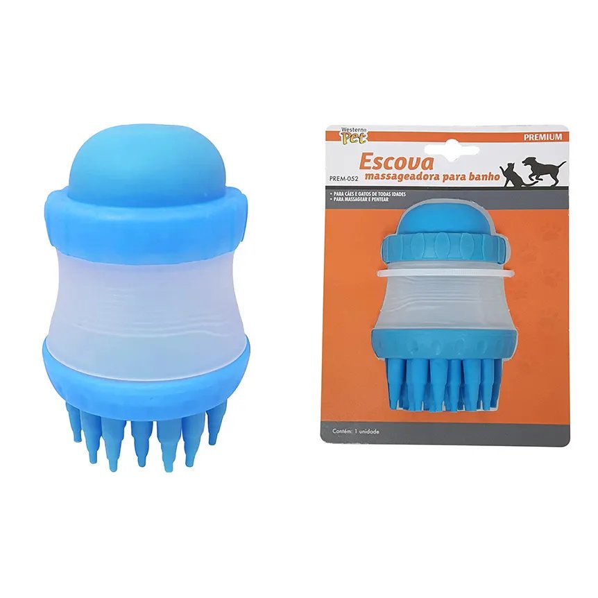 Escova Massageadora Banho Azul — imagem 4