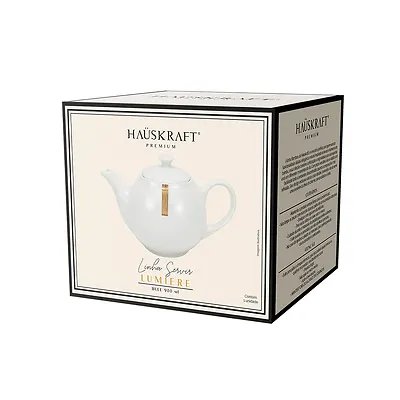 Bule Porcelana Lumie Branco 900ml — imagem 2