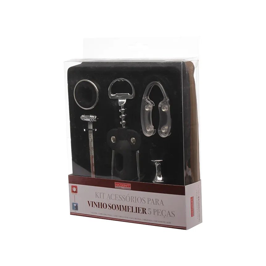 Kit para Vinho Sommelier 5 Peças — imagem 3