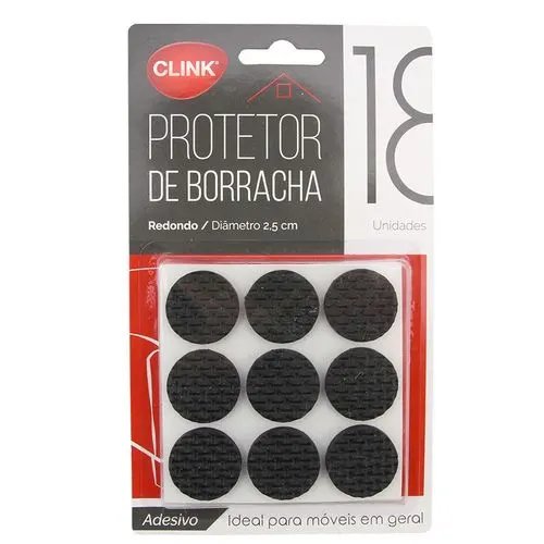 Protetor Redondo Moveis Borracha 2,7 cm x 2,7 cm — imagem 2
