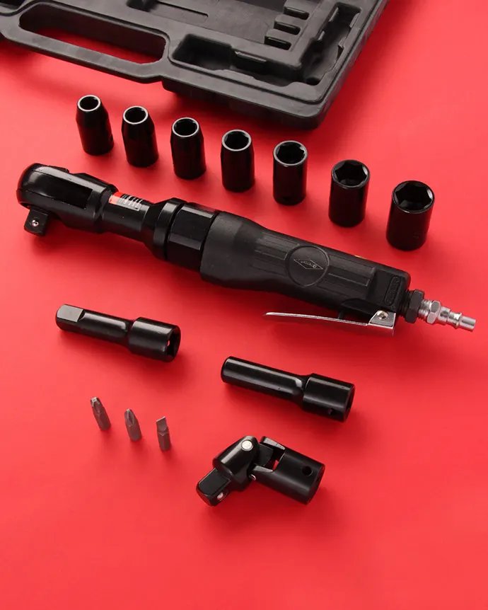 Catraca Pneumática Maleta 1/2" 17 Peças — imagem 4