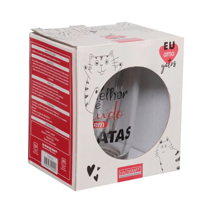 Caneca Vidro Me/Amigo Gato 320ml — imagem 4