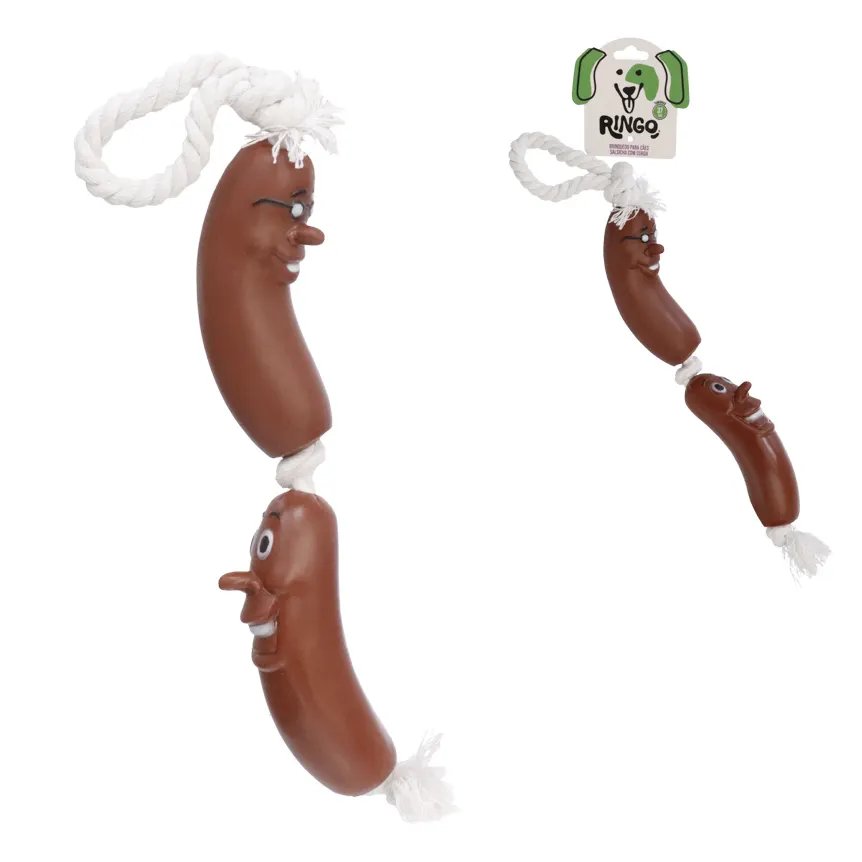 Brinquedo para Cão Corda Salsicha 37cm — imagem 2