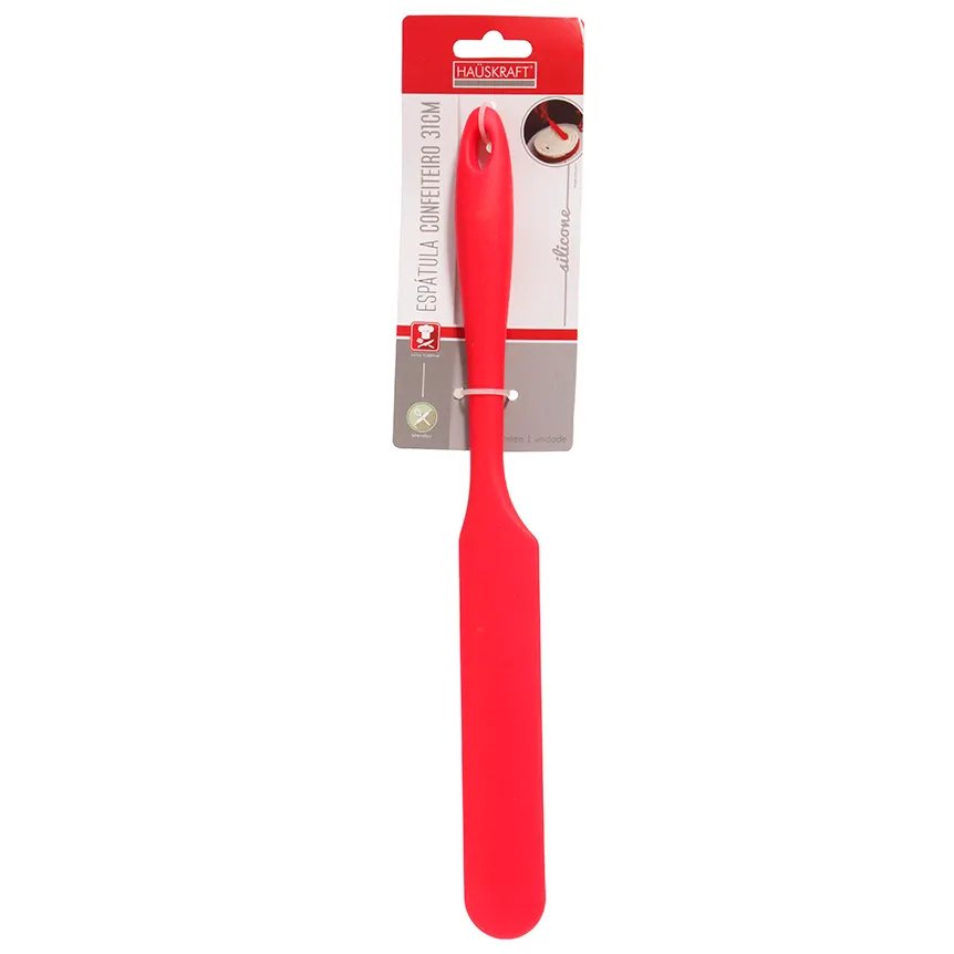 Espátula Confeiteiro Silicone 31cm Vermelha — imagem 3