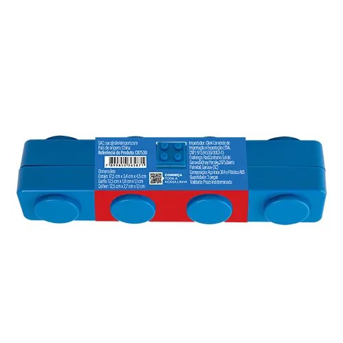 KIT Talher com Estojo Infantil 3 PçSaco INOX e Plástico Abs 20 cm x 3,4 cm x 4,5 cm — imagem 2