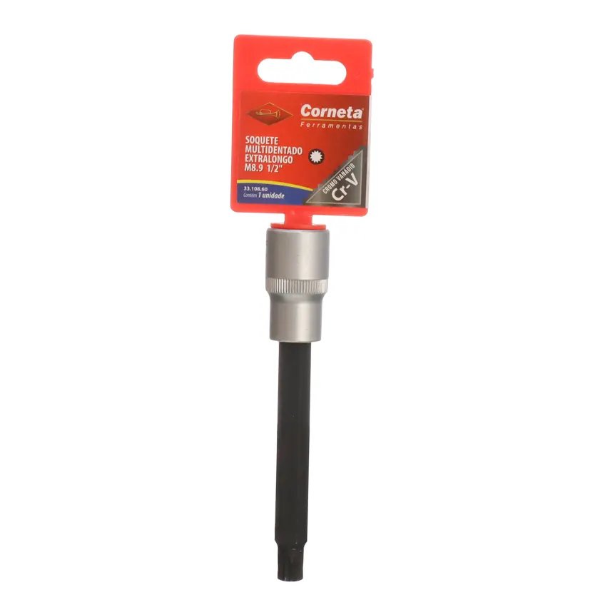 Chave Soquete Multidentado Extra Longa M8,9 1/2" — imagem 3