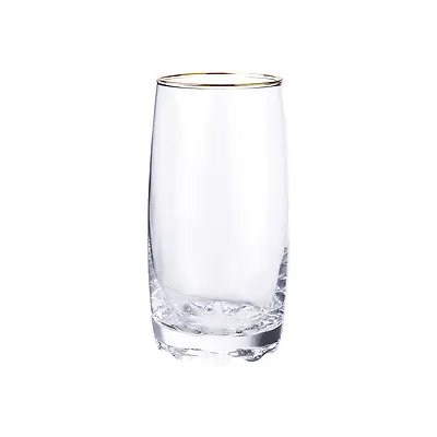 Copo Long Drink Albany Transparente com Borda Dourada 400ml 6 Peças — imagem 3