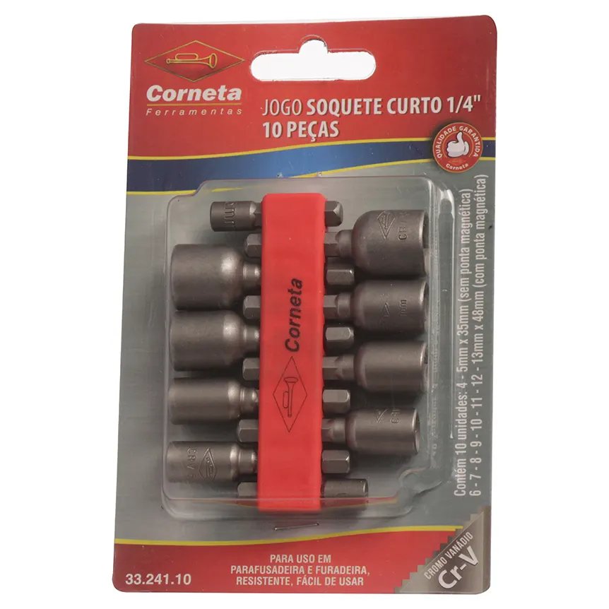 Soquete para Furadeira 4-13mm 10 Peças — imagem 2