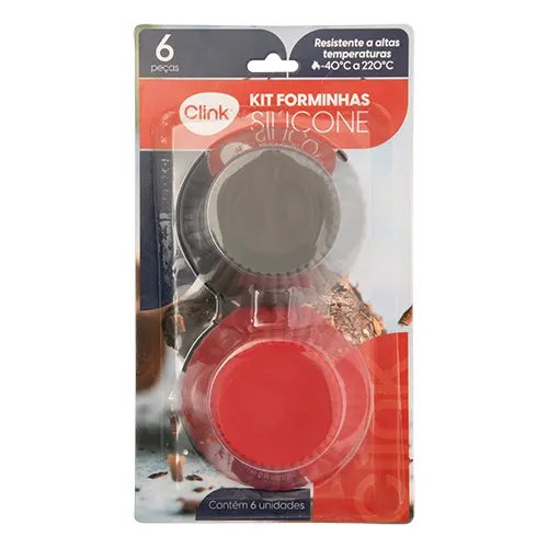 KIT 6 Forminhas Cupcake Silicone 7,5 cm x 7,5 cm x 3,3 cm — imagem 3