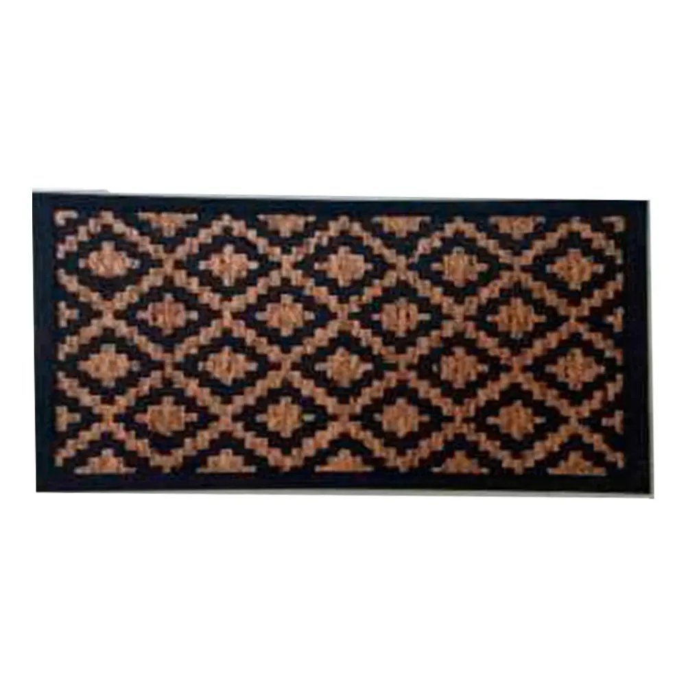 Tapete Capacho Losango Borracha e Fibra de Coco 40 cm x 60 cm x 0,7 cm — imagem 2
