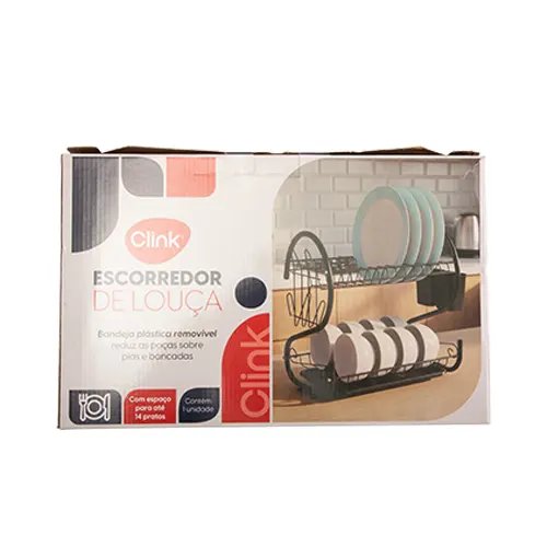 Escorredor Louça Ferro e Plástico PP 40 cm x 25 cm x 39 cm — imagem 2