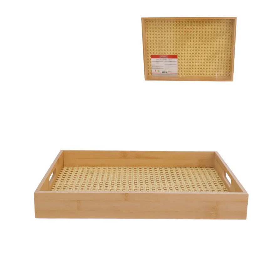 Bandeja Retangular Bambu 39cm — imagem 2