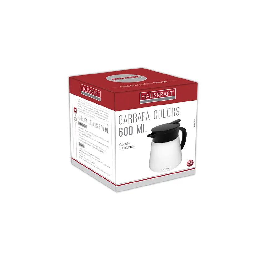 Garrafa Color Branca 600ml — imagem 3