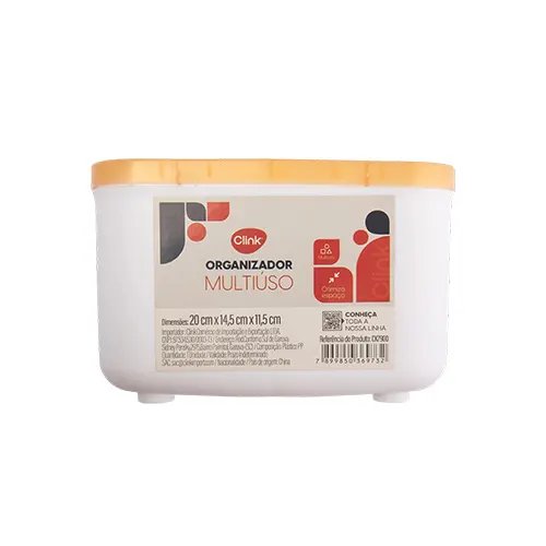 Organizador Multiuso Plástico PP 20 cm x 14,5 cm x 11,5 cm — imagem 2