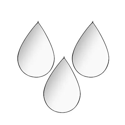 Espelho Gotas 29x19cm 3 Peças — imagem 3