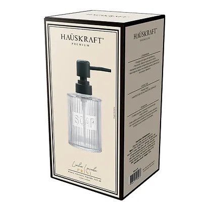 Porta-Sabonete Líquido Print Transparente 250ml — imagem 2