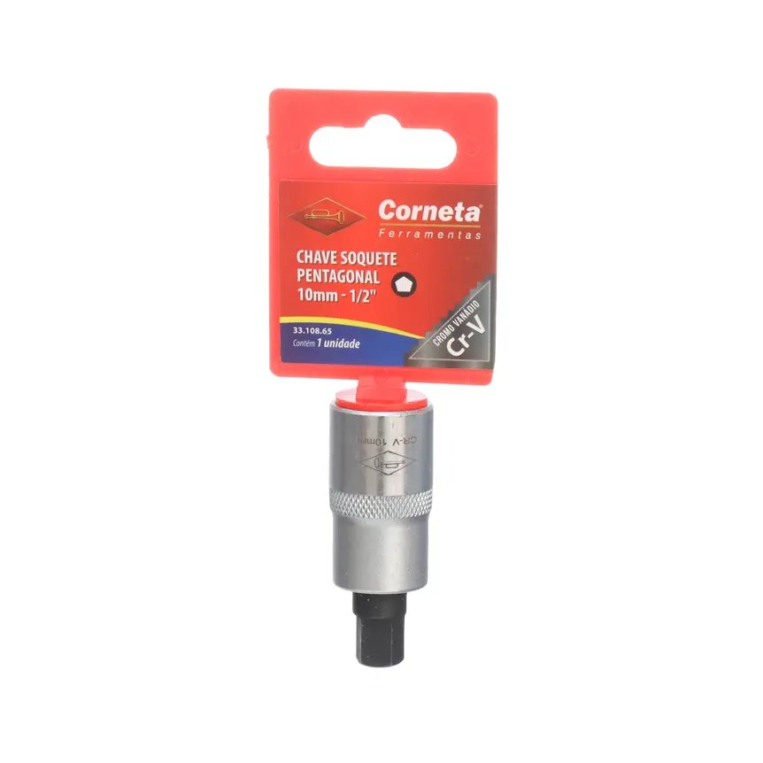 Chave Soquete Pentagonal 10mm 1/2" — imagem 2