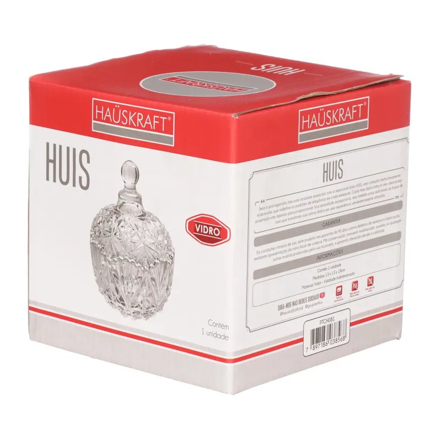 Potiche Vidro Huis 18cm — imagem 4