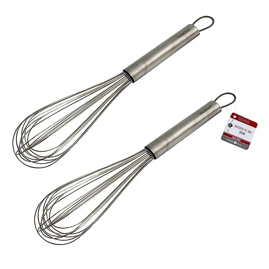 Batedor de Ovos Inox 35cm — imagem 3