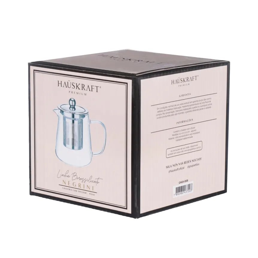 Chaleira com Infusor Borossilicato 450ml — imagem 3