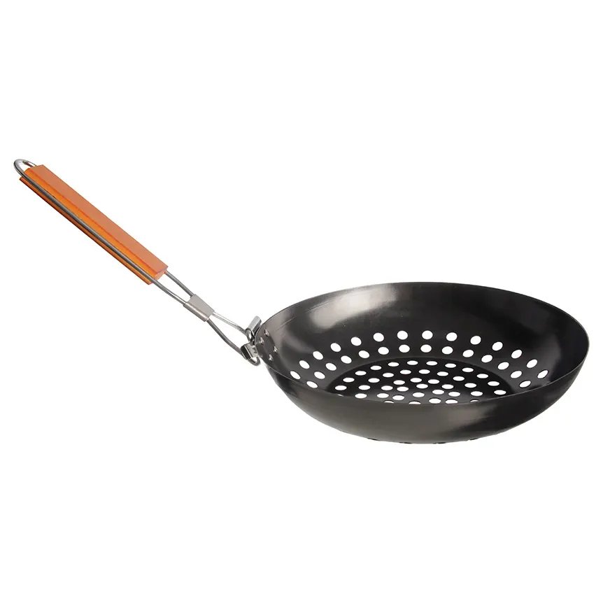 Grelha Churrasco Redonda Preta 28cm — imagem 2