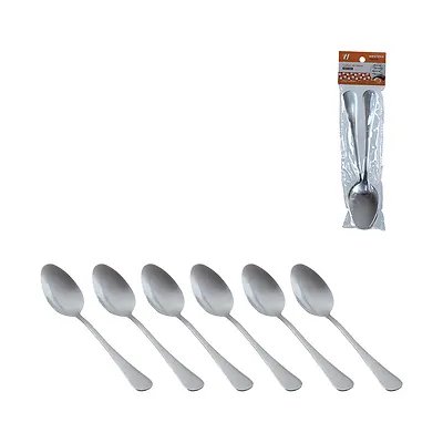 Jogo 6 Colher Mesa Inox 21cm — imagem 4