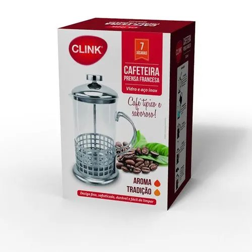 Cafeteira Prensa Francesa Vidro e INOX 800 ml (1 un) — imagem 3
