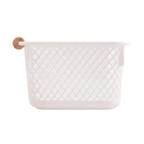Cesto Organizador para Escritorio P Plástico PP e Madeira 10,9 cm x 9,9 cm x 6,4 cm — imagem 2