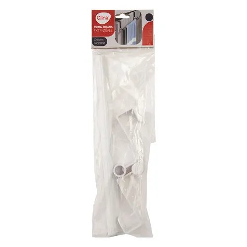 Porta Toalha Ferro e Plástico PP 23 cm x 6 cm x 7 cm — imagem 2
