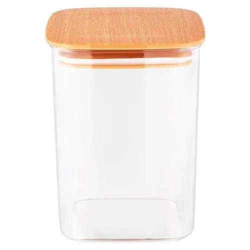 Pote Hermético Quadrado Plástico 10 cm x 10 cm x 19 cm 1,2 L — imagem 3