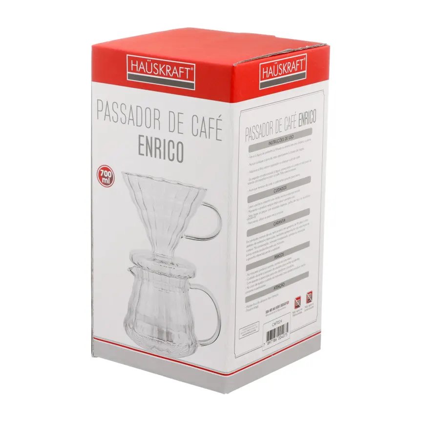 Passador Café Vidro Enrico 700ml — imagem 3