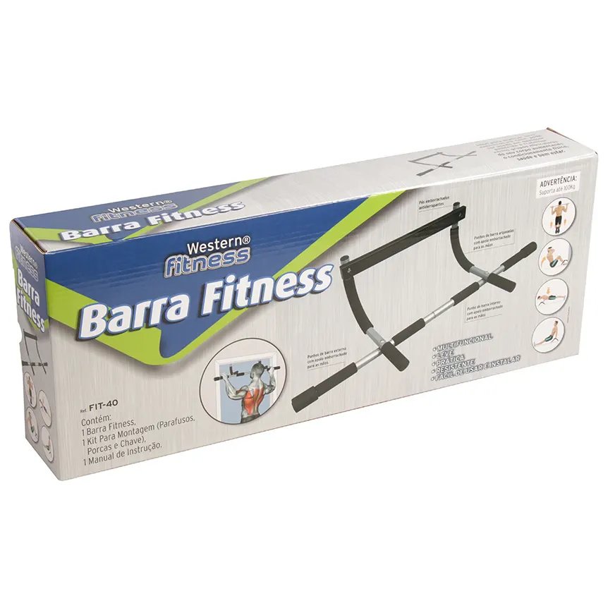 Barra Multifuncional Exercício Porta 92cm — imagem 2