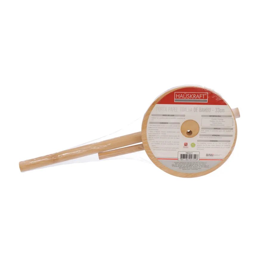 Porta-Papel Toalha Bambu 33cm — imagem 2