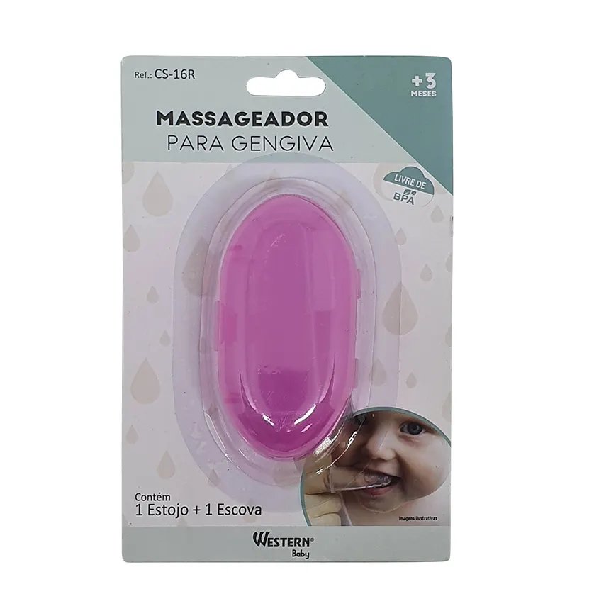 Massageador Gengiva Estojo Rosa — imagem 2