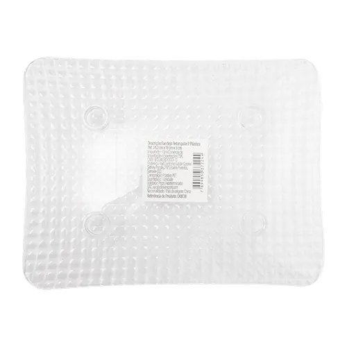 Bandeja Retangular P Plástico PET 24,3 cm x 19 cm x 3 cm — imagem 2