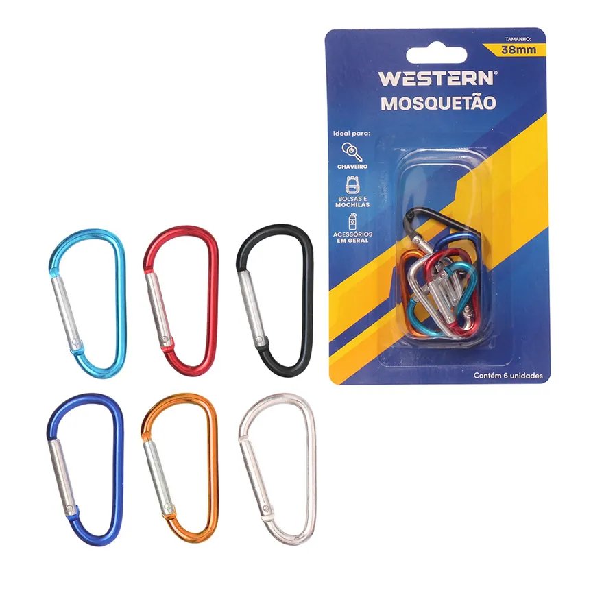 Mosquetão 38mm 6 Peças — imagem 2