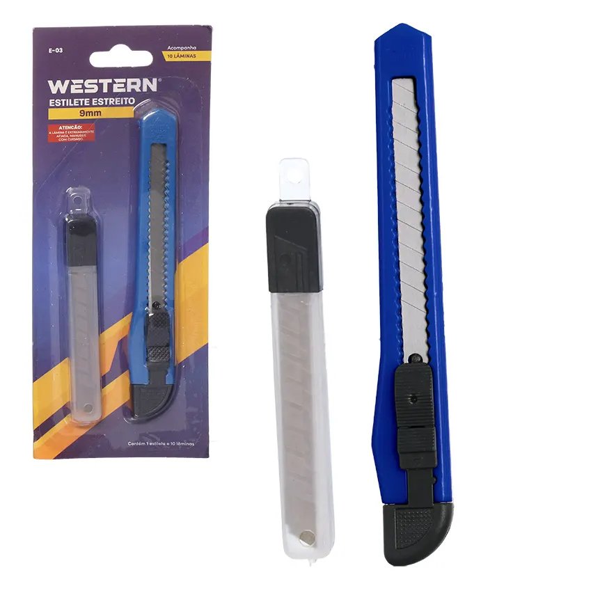 Estilete Estreito 10 Lâminas 9mm — imagem 3