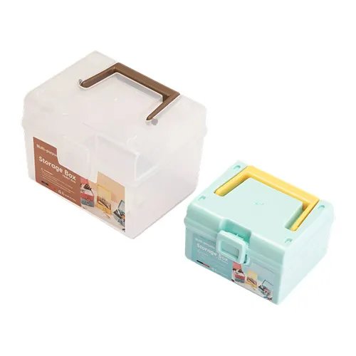 KIT 2 Cestos Organizadores Plástico PP 10 cm x 8,5 cm x 7,5 cm