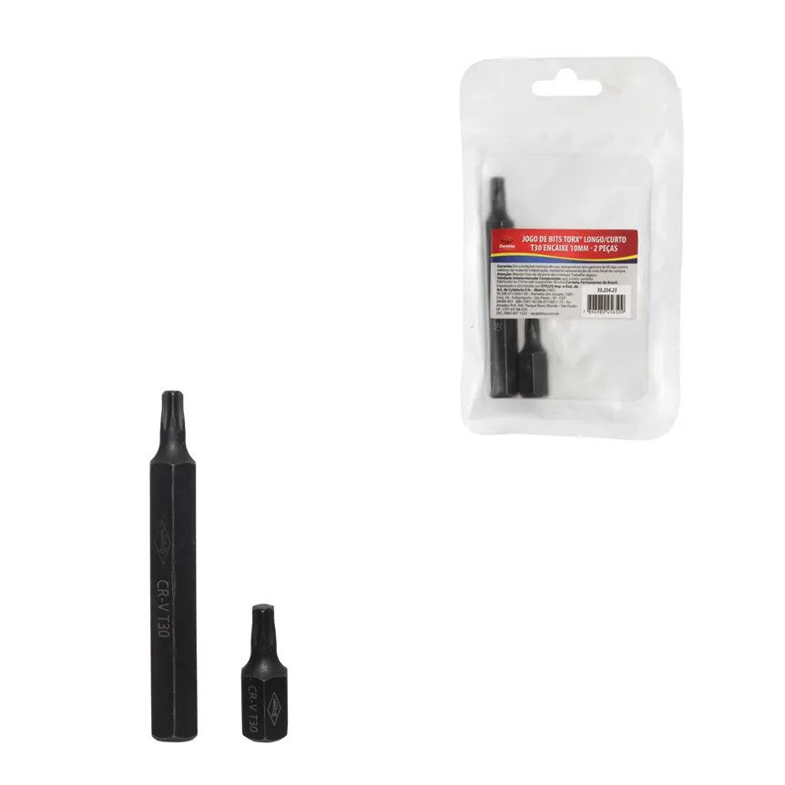 Jogo Bits Torx T30x10mm L/com 2 Peças — imagem 3