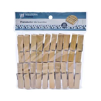 Prendedor Bambu 20 Peças — imagem 3