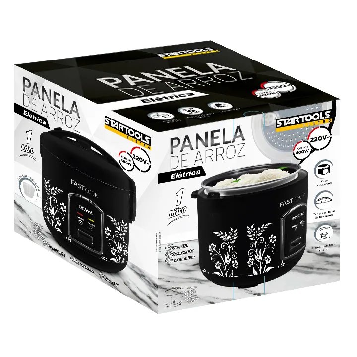 Panela de Arroz Elétrica com Design 1L 220V — imagem 2