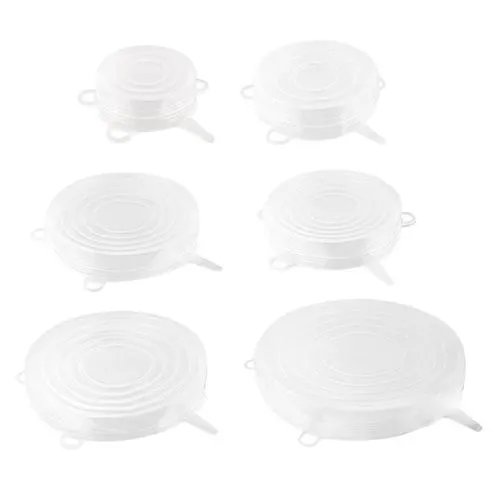 KIT 6 Tampas Universais Silicone — imagem 3