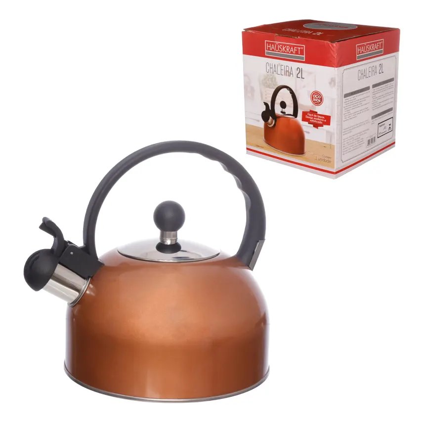 Chaleira Inox Rosé Gold 2L — imagem 2